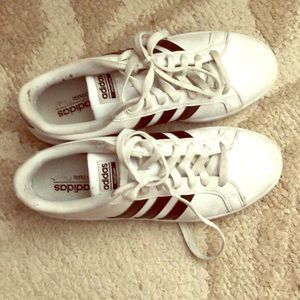 Adidas black white sneakers